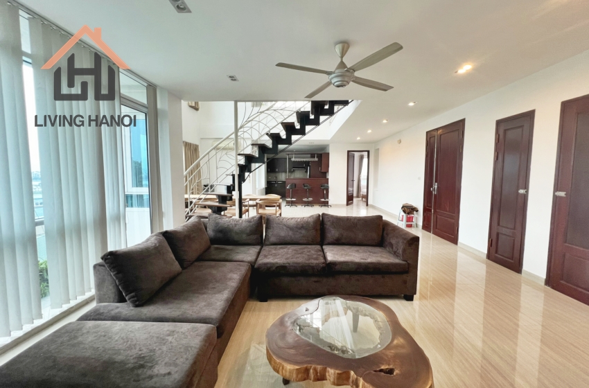 Duplex apartment with beautiful view for rent in Tay Ho, Hanoi Duplex apartment with beautiful view for rent in Tay Ho, Hanoi