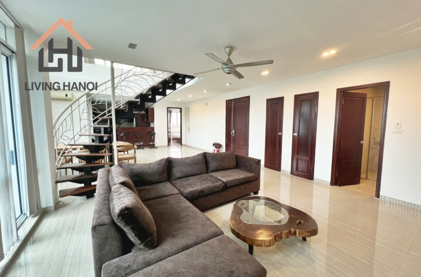 Duplex apartment with beautiful view for rent in Tay Ho, Hanoi Duplex apartment with beautiful view for rent in Tay Ho, Hanoi