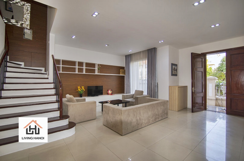 Furnished 04 bedroom villa for rent in Vinhomes Riverside, Hanoi Furnished 04 bedroom villa for rent in Vinhomes Riverside, Hanoi