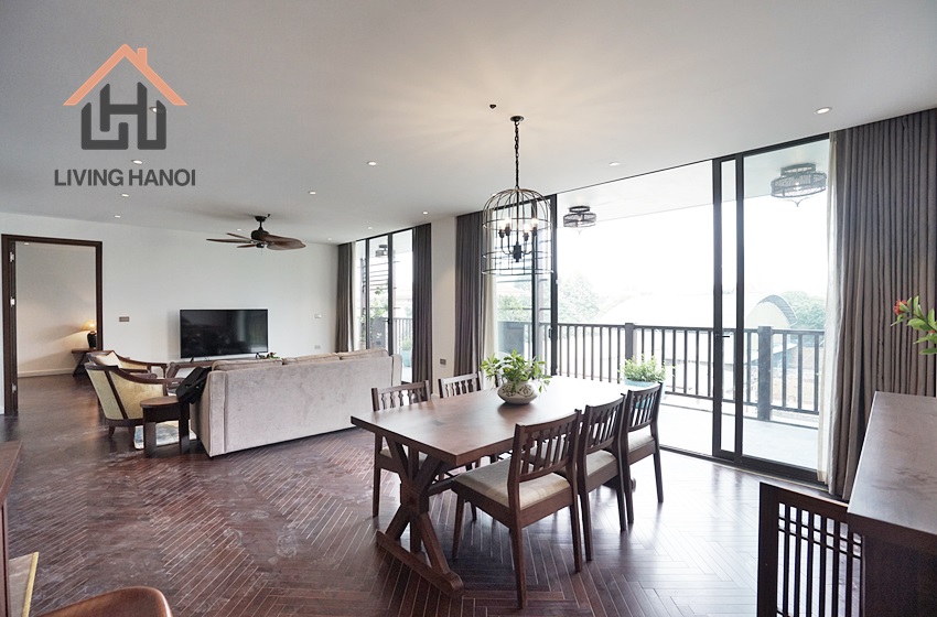 Gorgeous 4-bedroom serviced apartment for rent in Centre, Ba Dinh Gorgeous 4-bedroom serviced apartment for rent in Centre, Ba Dinh