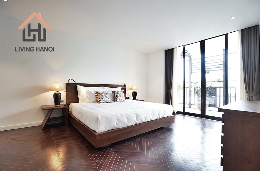 Gorgeous 4-bedroom serviced apartment for rent in Centre, Ba Dinh Gorgeous 4-bedroom serviced apartment for rent in Centre, Ba Dinh