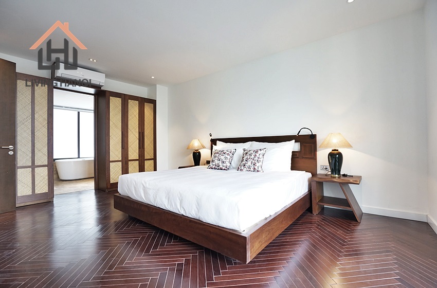 Gorgeous 4-bedroom serviced apartment for rent in Centre, Ba Dinh Gorgeous 4-bedroom serviced apartment for rent in Centre, Ba Dinh