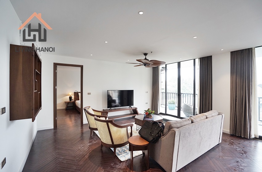 Gorgeous 4-bedroom serviced apartment for rent in Centre, Ba Dinh Gorgeous 4-bedroom serviced apartment for rent in Centre, Ba Dinh