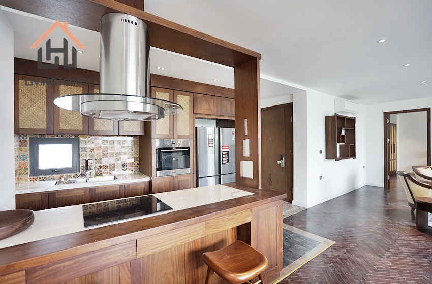 Gorgeous 4-bedroom serviced apartment for rent in Centre, Ba Dinh Gorgeous 4-bedroom serviced apartment for rent in Centre, Ba Dinh