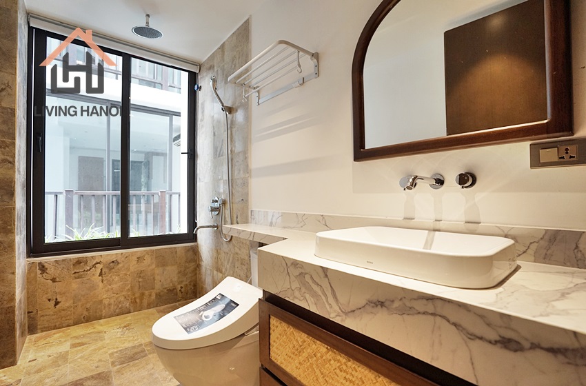 Gorgeous 4-bedroom serviced apartment for rent in Centre, Ba Dinh Gorgeous 4-bedroom serviced apartment for rent in Centre, Ba Dinh