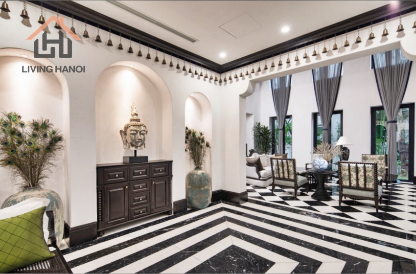 Indochine style house with 05 bedrooms available for rent in Vinhomes Riverside, Hanoi Indochine style house with 05 bedrooms available for rent in Vinhomes Riverside, Hanoi