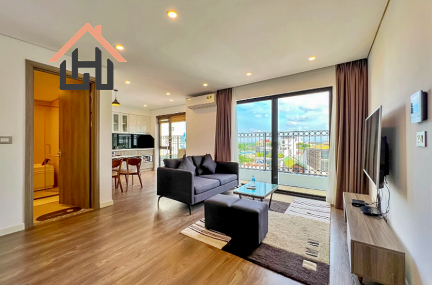 Bright 1-Bedroom Apartment with Long Balcony in Central Tay Ho