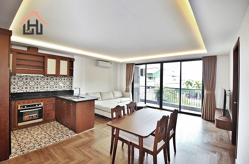Nice two bedroom apartment with a balcony for rent in Tay Ho, Hanoi