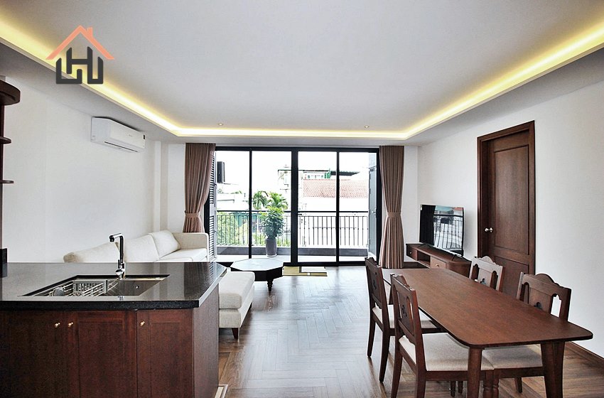 Nice two bedroom apartment with a balcony for rent in Tay Ho, Hanoi