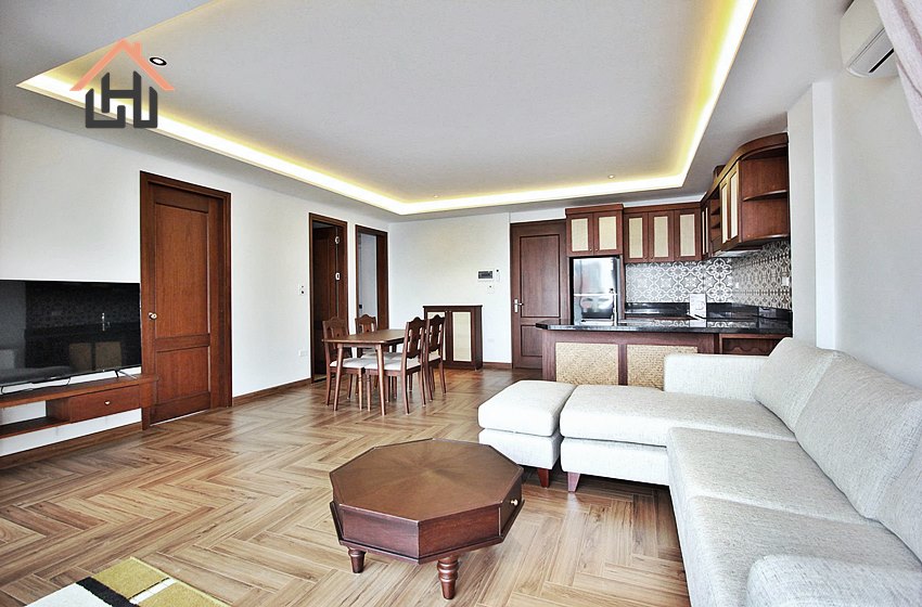 Nice two bedroom apartment with a balcony for rent in Tay Ho, Hanoi