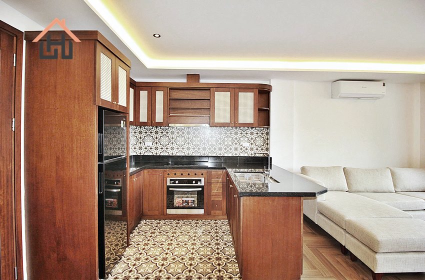 Nice two bedroom apartment with a balcony for rent in Tay Ho, Hanoi