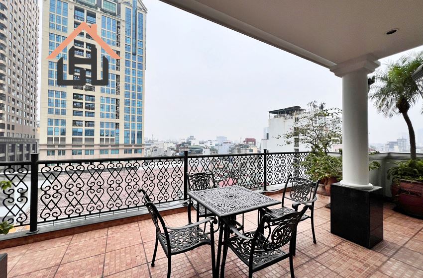 Ultra-Luxury 1-Bedroom Apartment with Huge Terrace in Hoan Kiem