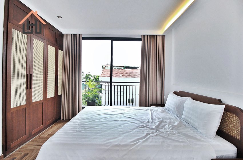 Nice two bedroom apartment with a balcony for rent in Tay Ho, Hanoi