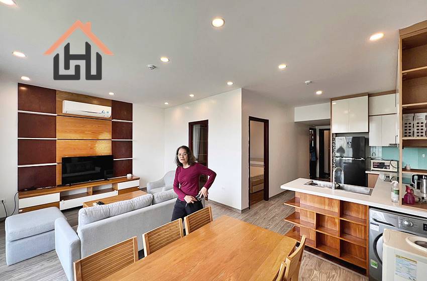 Bright 2-bedroom apartment in Truc Bạch for rent