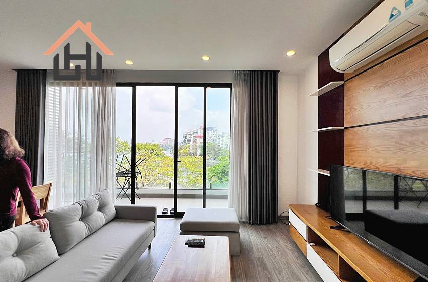 Bright 2-bedroom apartment in Truc Bạch for rent