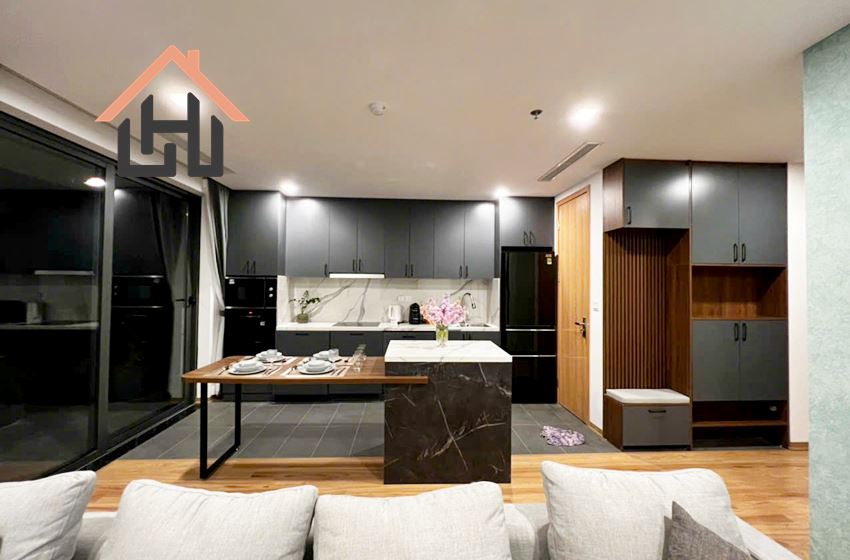 A charming 1-bedroom serviced apartment is now available for rent in Tay Ho, Hanoi