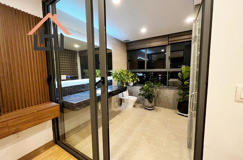 A charming 1-bedroom serviced apartment is now available for rent in Tay Ho, Hanoi