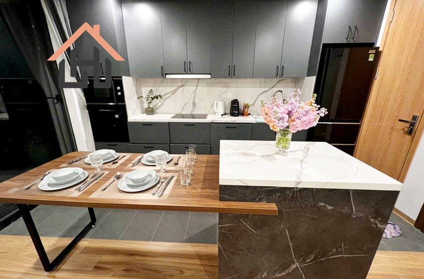 A charming 1-bedroom serviced apartment is now available for rent in Tay Ho, Hanoi