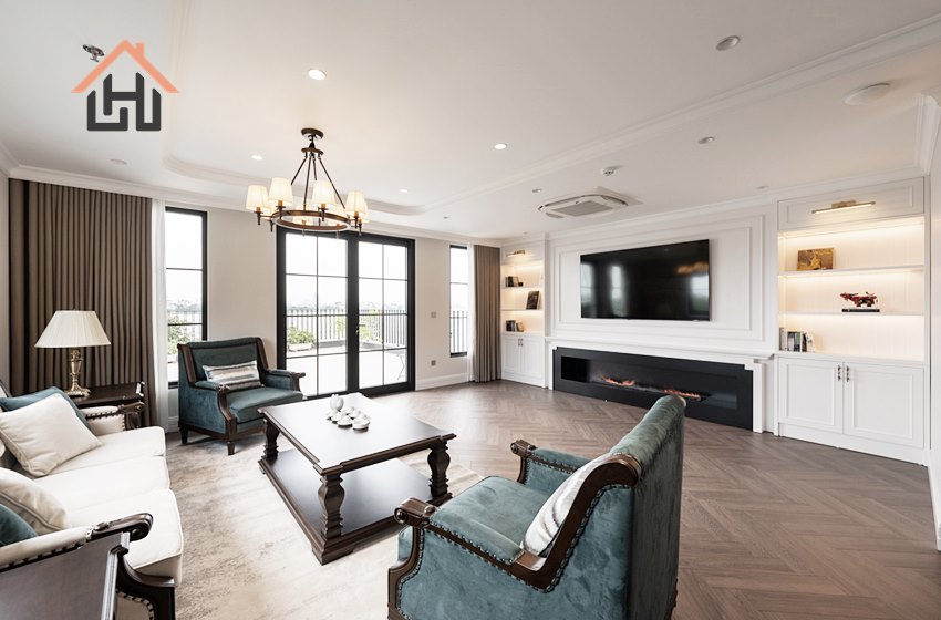Gorgeous three bedroom apartment with lake view for rent in Tay Ho, Hanoi