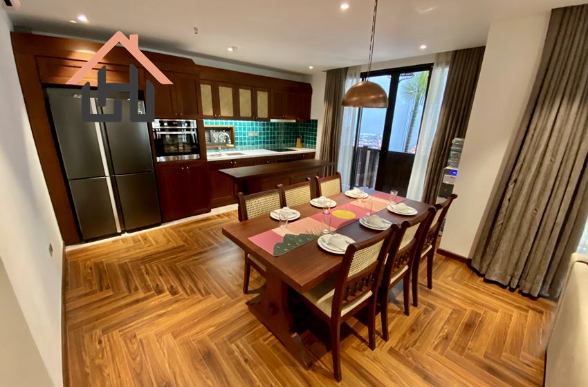 Good quality 3 bedroom apartment with balcony for rent in Tay Ho, Hanoi