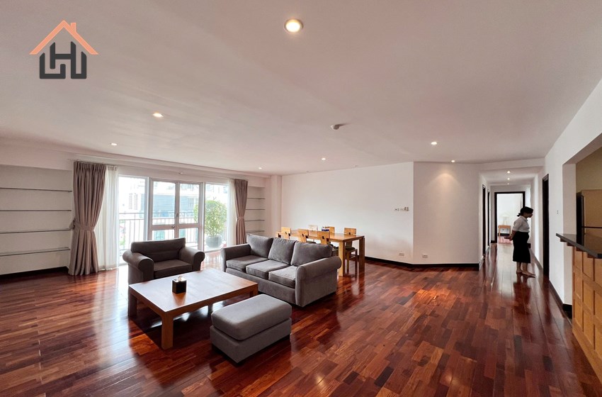 High floor apartment for rent in Elegant Ha Hoi in Hoan Kiem district