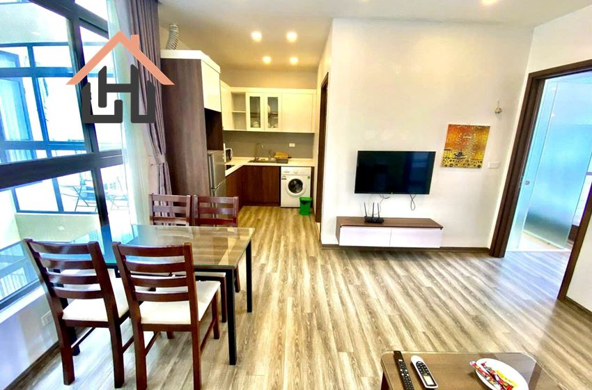 Bright 02 bedroom apartment for rent in Tay Ho, Hanoi