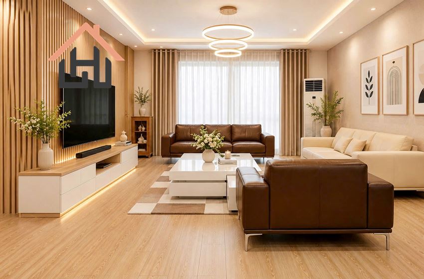 Modern 2-Bedroom Duplex Apartment with City View, Kim Mã, Ba Dinh