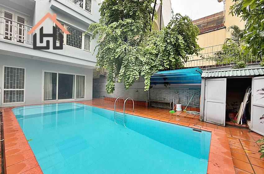5-Bedroom House with Private Swimming Pool for Rent in Tay Ho