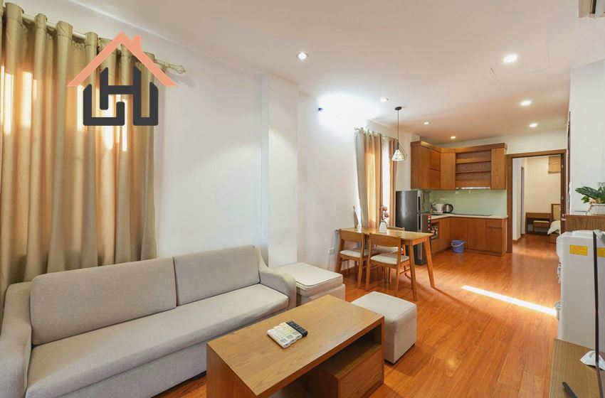 Bright & Cozy 2-Bedroom Serviced Apartment for Rent, Linh Lang, Ba Dinh, Hanoi