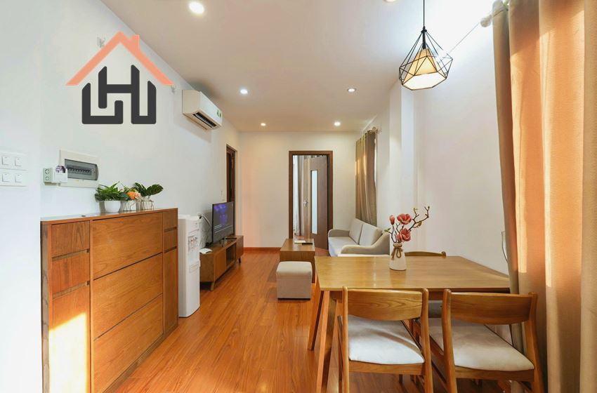Bright & Cozy 2-Bedroom Serviced Apartment for Rent, Linh Lang, Ba Dinh, Hanoi