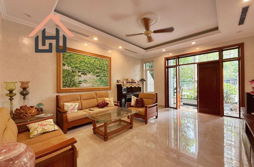 Spacious 4 bedroom villa for rent in Block C, Ciputra, Hanoi