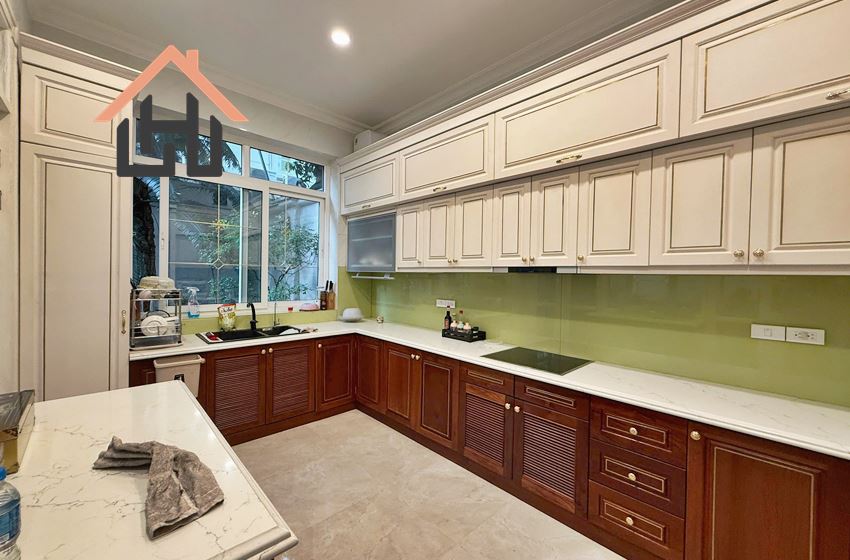 Spacious 4 bedroom villa for rent in Block C, Ciputra, Hanoi