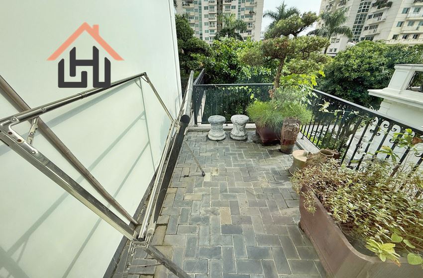 Spacious 4 bedroom villa for rent in Block C, Ciputra, Hanoi