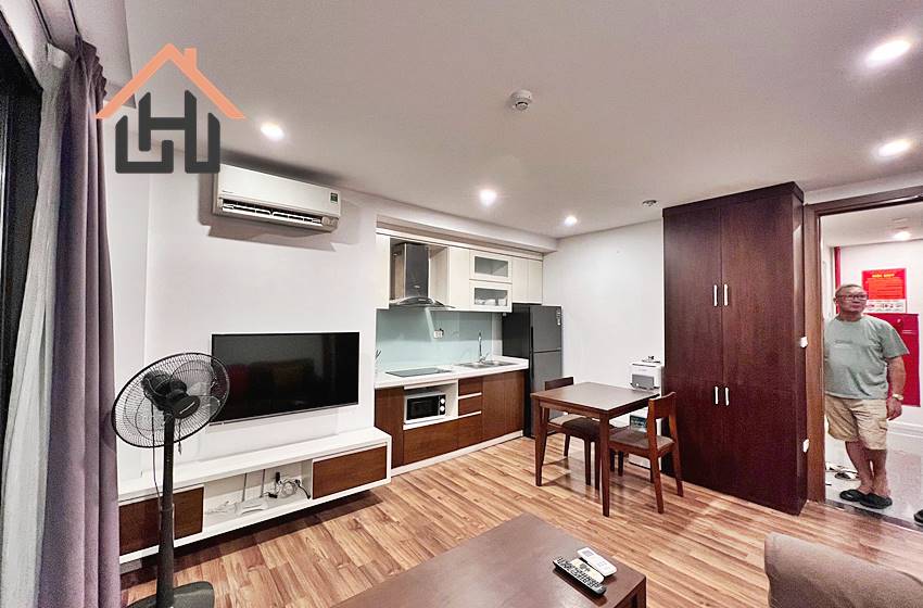 Nice one-bedroom apartment for rent in Kim Ma, Ba Dinh.