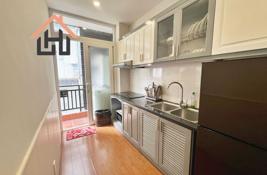 Bright 1 Bedroom Apartment with Balconies in Ba Dinh, Hanoi