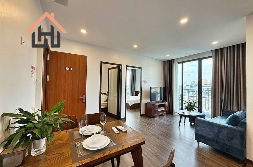 Nice apartment 2 bedroom with balcony for rent in Tay Ho, Hanoi