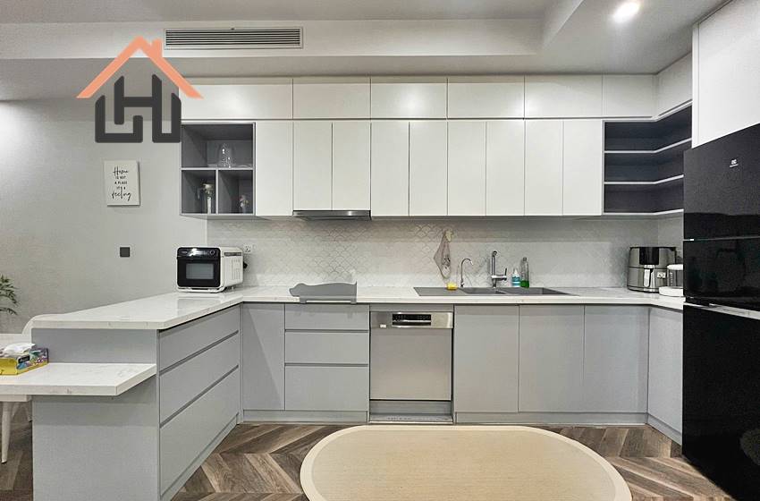 Modern living in this stylish 2-bedroom apartment at the Sun Grand City Thuy Khue.
