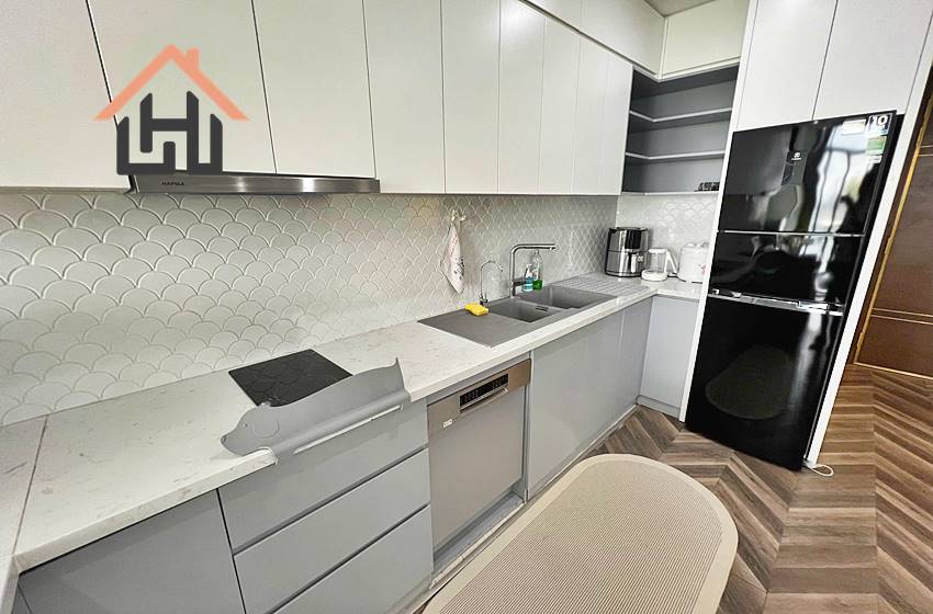 Modern living in this stylish 2-bedroom apartment at the Sun Grand City Thuy Khue.