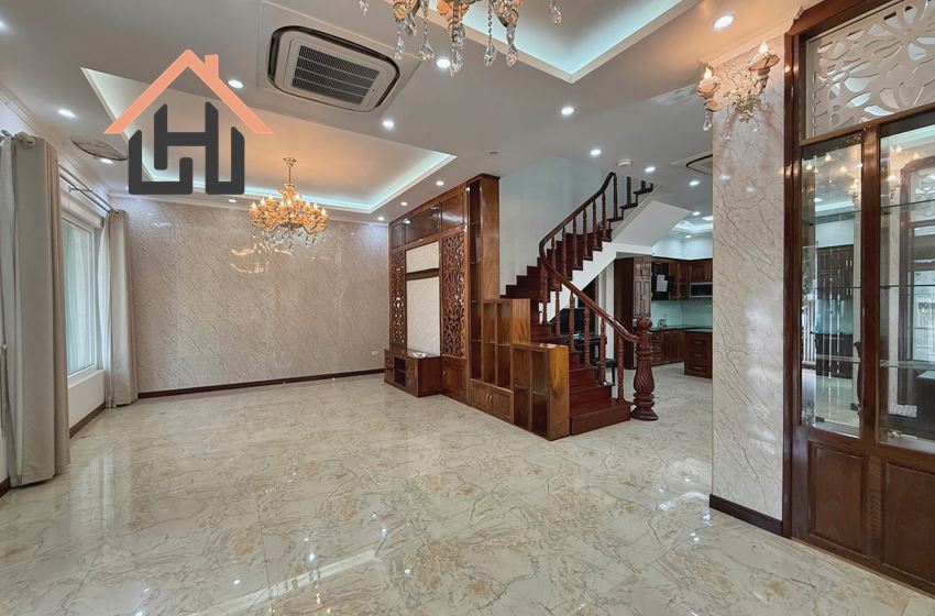 Charming 5-Bed Villa with Private Garden & Attic in Secure Ciputra T-Area, Hanoi