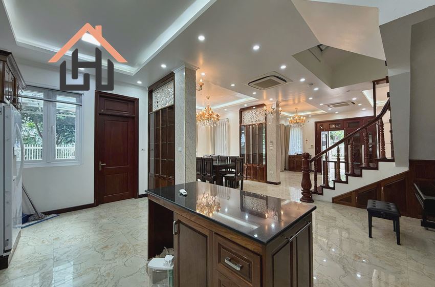 Charming 5-Bed Villa with Private Garden & Attic in Secure Ciputra T-Area, Hanoi