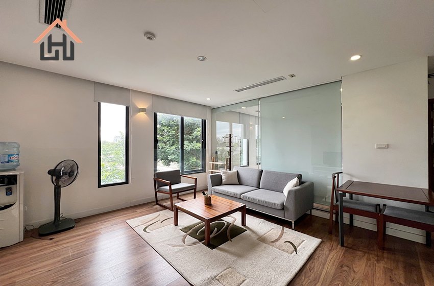 Lake view 1 bedroom apartment for rent in Ho Ba Mau area, Hanoi