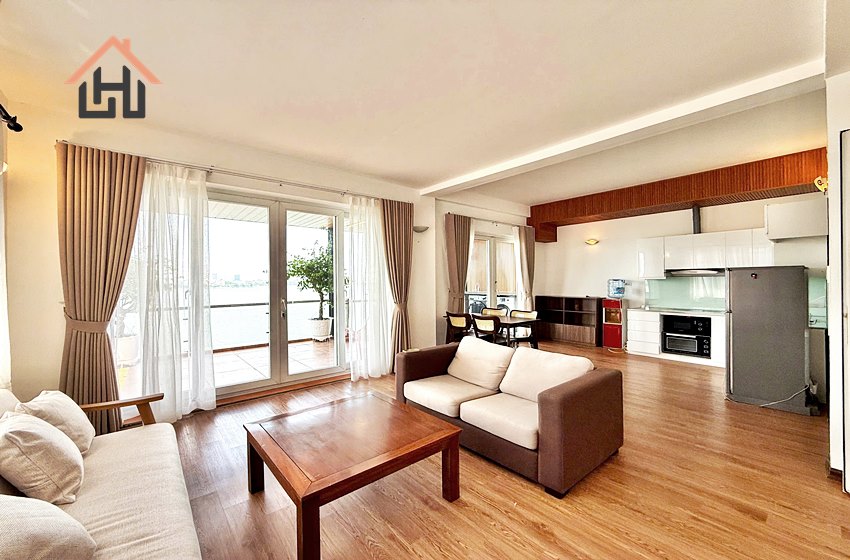 Lake view 1 bedroom apartment for rent in Tay Ho, Hanoi