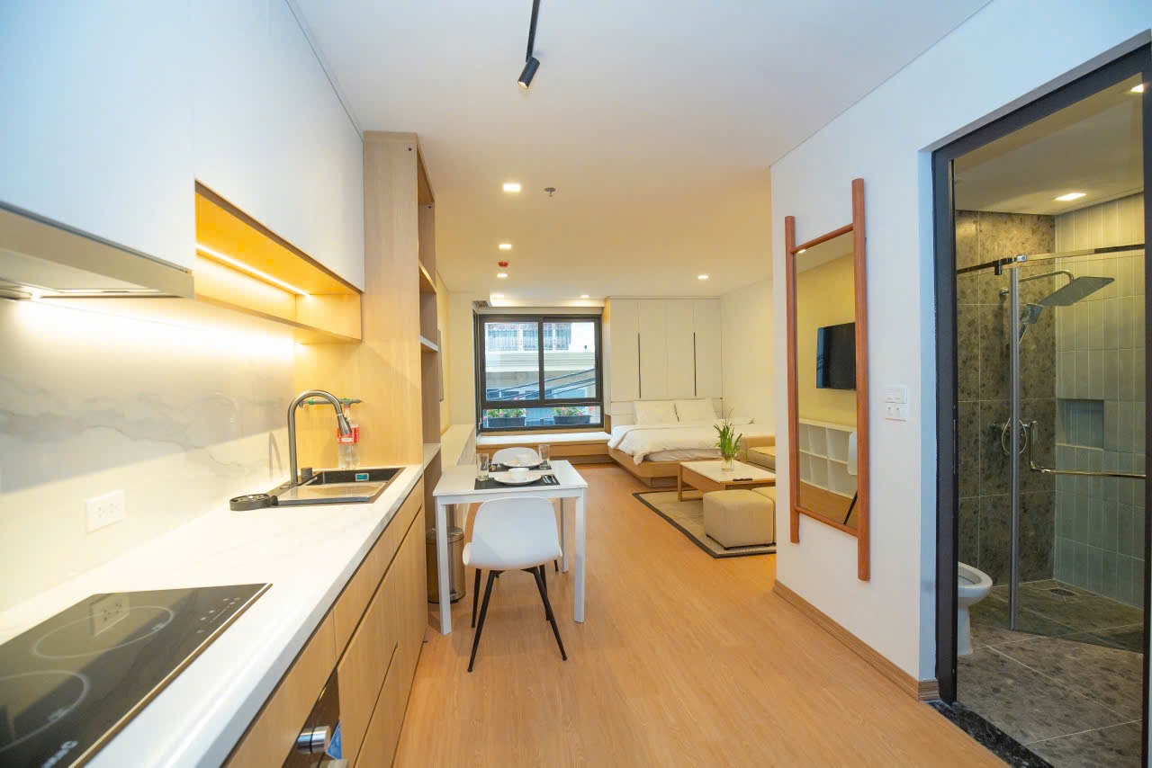 Modern studio apartment for rent in Tay Ho, Hanoi