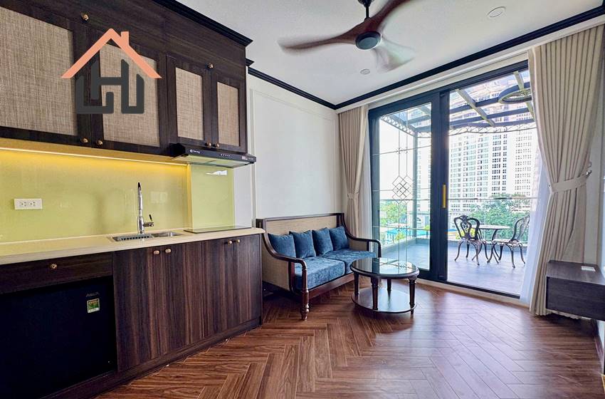 Brand new 1 bedroom apartment for rent in Ba Dinh, Hanoi