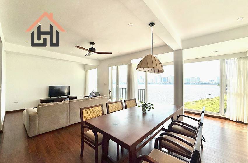 Duplex apartment with lake view and balcony for rent in Tay Ho, Hanoi