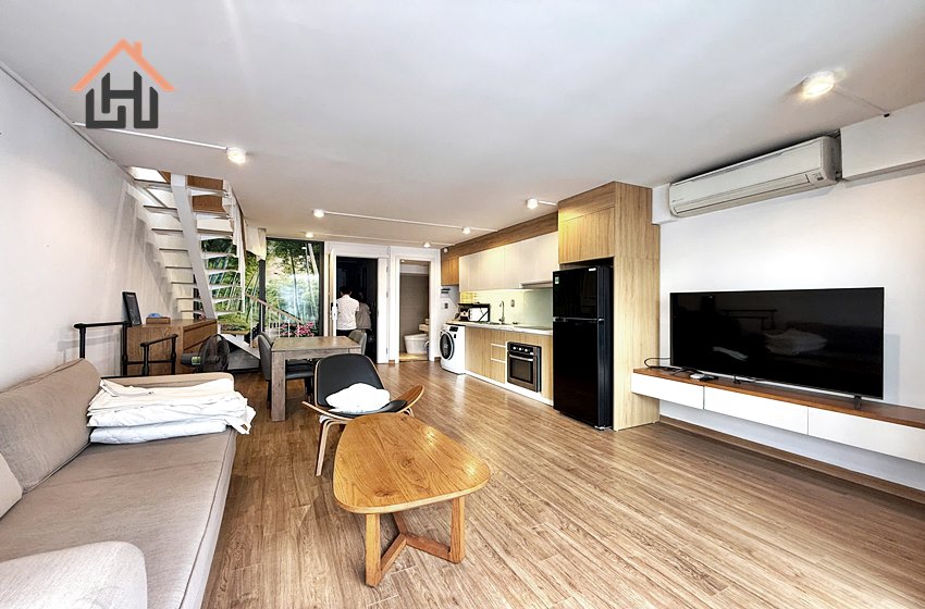 Nice duplex 1 bedroom apartment for rent in Tay Ho, Hanoi