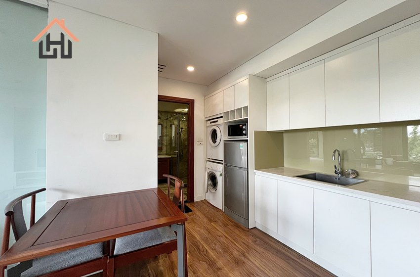 Lake view 1 bedroom apartment for rent in Ho Ba Mau area, Hanoi