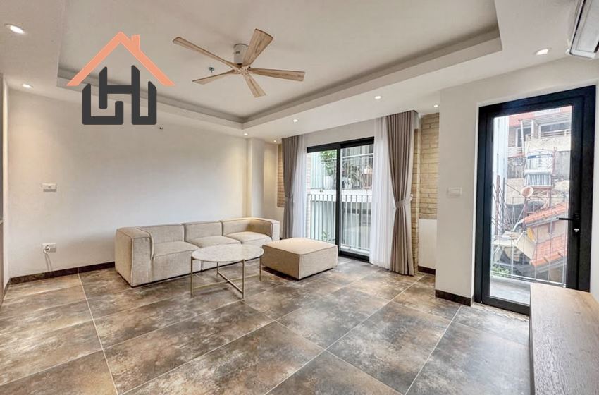 Modern 2 bedroom apartment with a balcony for rent in Tay Ho, Hanoi