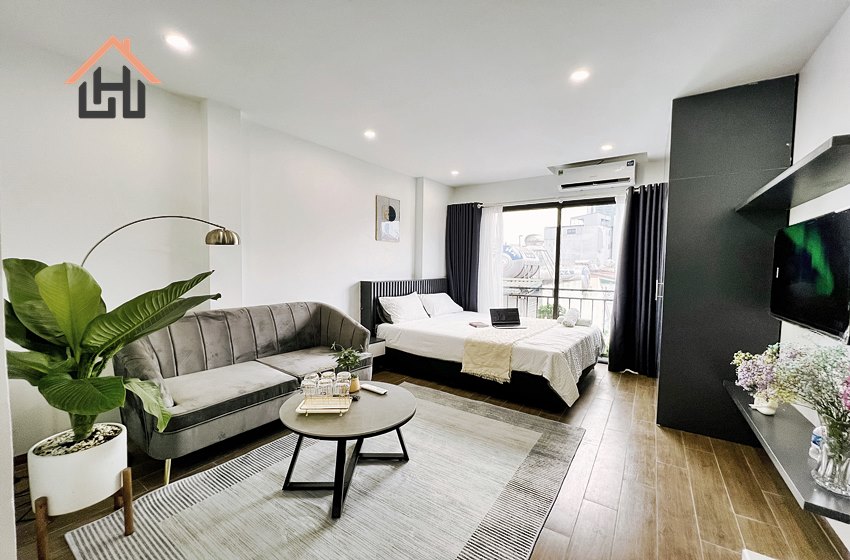 Fully furnished studio apartment for rent in Ba Dinh, Hanoi