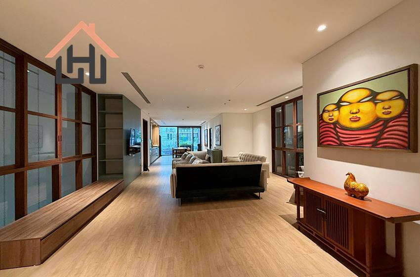 Luxury four bedroom serviced apartment for rent in Tay Ho, Hanoi